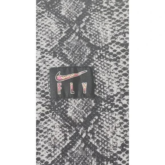Nike Fly T-Shirt Snakeskin Print Pattern Black Gray Hip Hop Hoops Mens XL Loose - Picture 5 of 8